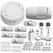Security System DIY Alarm System Kit for Home/ Apartment/Office White