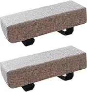 Ｂｅｓｇａ 2 Pieces Sponge Armrest Cushion,Armrest Support Pillow Chair Arm Pad, Light Grey