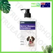 2-in-1 Pet Shampoo & Conditioner – 500ml, Nourishing & Moisturising Formula