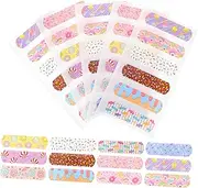 minkissy Adorable Hemostatic Patches 120pcs Cartoon Bandage for Home School Emergencies