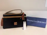 NWT Dooney & Bourke Suede Leather Large Double Zip Wristlet
