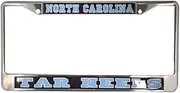 University of North Carolina Tar Heels Silver Metal License Plate Frame