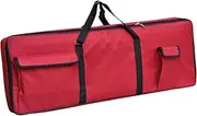 Generic 61 Keys Keyboard Case Thick Padded Carrying Bag Dual Zipper with Handles Electric Keyboard Piano Gig Bag for Keyboardists Beginners Travel, Red