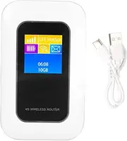 4G Mobile WiFi Hotspot Router with High Gain Antennas, SIM Card Slot and Storage Card Extension, Supports Up to 10 Users, Perfect for Travel