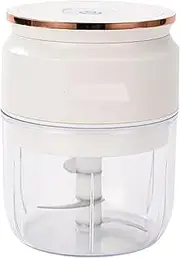 Electric Dicer - USB Vegetable Grinder Masher,Cordless Portable Multifunctional Kitchen Dicer with Bowl for Baby Food Salad Prep, Camping, Restaurant