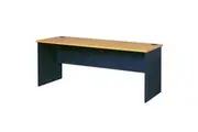 Mantone Credenza Executive Office Work Desk 180cm - Select Beech/Ironstone