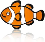 [ワッペン屋Dongri] Clownfish Lapel Pin for Men Women, Brooch Pins for Men Suits C0073, Metal, alloy