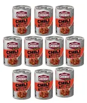 Campbell’s Chunky Hot & Spicy Chili with Beans - 10 Pack (16.5 oz Cans)