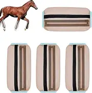 Horse Fly Boots – Shoofly Leggings Protective Wraps Set, Breathable Guard Gear | Mesh Leg for Horses, UV Fly Protection Sleeves, Lightweight Summer Covers for Stable and Pasture Wear