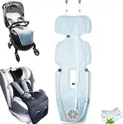 Baby Stroller Cooling Pad with Dual Turbo Fan,3 Speeds Cooling Cushion, USB Timer Setting, Breathable & Washable Cooling Pad Liners,Baby Essential in Summer for Stroller Carseat(Without Filter)