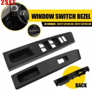 2Set LH For 12-14 Toyota Yaris Front Rear Side Window Upper Switch Bezel Trim Pa (for: Toyota)