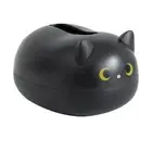 (Black)Tissue Box Lovely Shape Simple Display Rounded Corners Wide Mouth Stor AU
