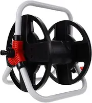KONTONTY Hose Reel Storage Rack Garden Hose Storage Stand Water Organizer Freestanding Reel Multi-Functional