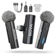 BOYALINK 2 A2 (2TX+3RX Adapter) Wireless Lavalier Microphone for iPhone Camer...