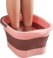 Folding Foot Bathtub, Soak Basin Feet Spa Massage Bucket with Handle | Foot Soaking Bath Basin Foldable Foot Bath Bucket Tub for Home Spa Outdoor