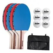 Ping Pong Paddle Set with Balls - 2 Player & 4 Player 4 Player Set - Starter