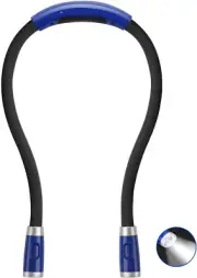 Rechargeable LED Neck Book Light – Hands-Free, 3 Brightness Levels for Reading