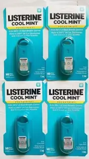 Lot of 4 Listerine Cool Mint PocketMist 140 Mists Sprays, Fast Shipping, 7.7ml
