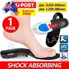 Arch Support Shoe Insoles Pain Relief Plantar Fasciitis Orthotic Inserts Pads AU