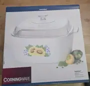Vtg 1996 NOS Corning Ware 5 Qt Covered Casserole Dish Lid Sunsations