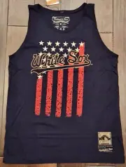 Mitchell & Ness Navy Chicago White Sox Stars & Stripes Tank Top - Men's Medium