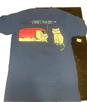 New Standard Clothing Cat T-shirt Size Medium I wouldnt go in there if i was you