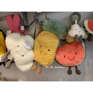 正品現貨+預購 英國 Jellycat 可愛斜背包 (彩虹、雲朵、酪梨、西瓜、鳳梨、吐司、拿鐵、雞蛋、茄子)