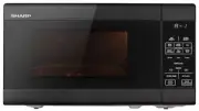 Sharp - 20L Compact Microwave - Black