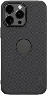 Jarttarn Case Compatible with iPhone 16 Pro Max, Thin Frosted Shield Protective Cover with TPU Soft Border+PC Hard Backboard Seismic and Anti Fall Cover for iPhone 16 Pro Max (Black)