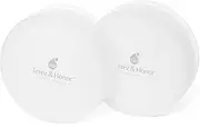 TEREZ & HONOR Mini Containers for Skincare: Travel Containers for Toner Pads & Under Eye Patches DIY - Travel-Friendly, Reusable, Leak Proof Skincare Storage Made in Korea - 2 Pack, White
