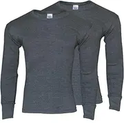 [Heat Stoke] Men's Thermal Long Sleeves T-Shirt Long Johns Trouser Warm Base Layer Black Charcoal S,M,L,XL,XXL