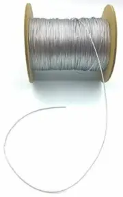 Trimplace Silver Metallic 1mm Braided Cord - 288 Yards