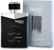 [Skinn By Titan] Steele Long Lasting Fresh Edp For Men - 100 Ml Perfume For Men Liquid Eau De Parfum For Men Premium Fragrance Grooming Essentials