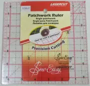 Sew Easy Quilting Patchwork Ruler 6.5" Square, Lasercut For Precision
