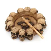 Retro Skeleton Head Ashtray Vintage Gothic Style Ashtray For Home Desktop Decoration Default