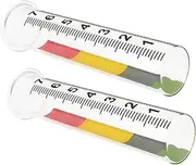 Kisangel Precise Scale Rain Gauge 2pcs Rain Gauge Test Tube for Outdoor Use for Garden Deck Lawn Patio