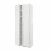 METOD high cabinet with shelves, white/Stensund white, 80x37x200 cm