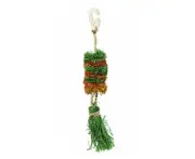 Rosewood Salsa Corn Leaf Garland Rabbit/Hamster Pet Activity Hanging Toy Green