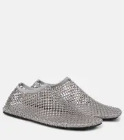 [Christopher Esber] Christopher Esber Minette embellished slip-on shoes UK 3 silver