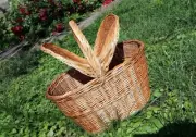 Wicker picnic basket with lid and handle shopping basket willow market basket