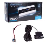 Soundstream DPA1.2000D Small Class D 400 Watt RMS Subwoofer Amplifier LCD Panel