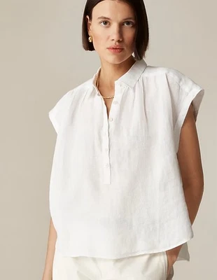 J Crew New Capitaine shirt in Baird McNutt Irish linen Size Small New NWT