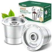 2 Pack Reusable K Cups Coffee Pods for Keurig 1.0: Stainless Steel Refillable
