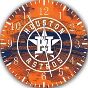 Houston Astros Frameless Borderless Wall Clock Nice For Gifts or Decor F98