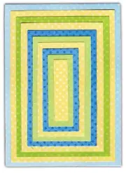Sizzix Framelits Rectangles 10 pc set #658610 Retail $22.99