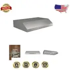 High-Performance Under-Cabinet Range Hood with Dishwashable Filters & LED Light