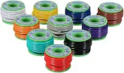 BNTECHGO 18 Gauge PVC 1007 Solid Electric Wire Kit 10 Color Each 20 ft 18 AWG 1007 Hook Up Tinned Copper Wire
