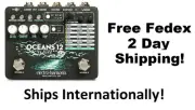 New Electro-Harmonix EHX Oceans 12 Dual Stereo Reverb Guitar Effects Pedal