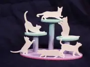 15 Cat or Dog Plastic Floss Bobbins with Storage Box