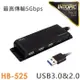 INTOPIC 廣鼎 USB3.0&2.0 高速集線器 (HB-525)